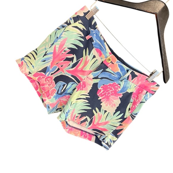 Lilly Pulitzer size 6 EUC Pink and Blue Shorts shorts muted bright - Picture 1 of 14